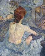 Henri de toulouse-lautrec, La Toilette, early painting